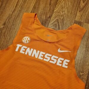 Nike Tennessee Volunteers Track Singlet Jersey Men L Orange Ribbed Team Issue